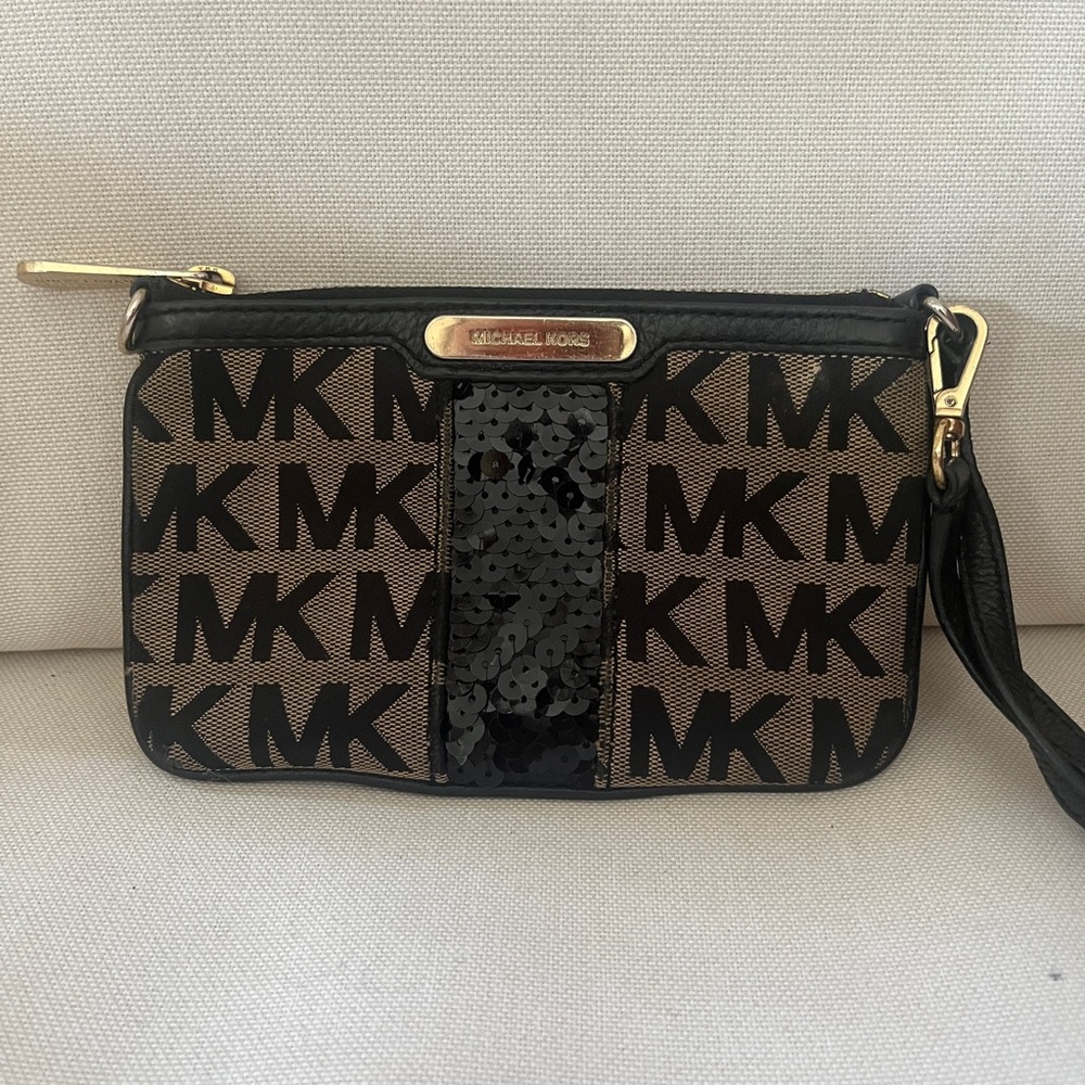 Michael Kors Monogram Wristlet